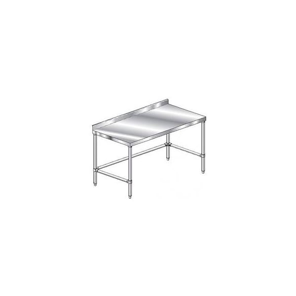 Aero Aero Manufacturing Company 304 Series Stainless Steel Workbench W/ 2-3/4" Backsplash, 48"W x 30"D 2TSSX-3048 - main